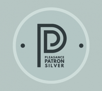 Pleasance Patron Logo - Silver